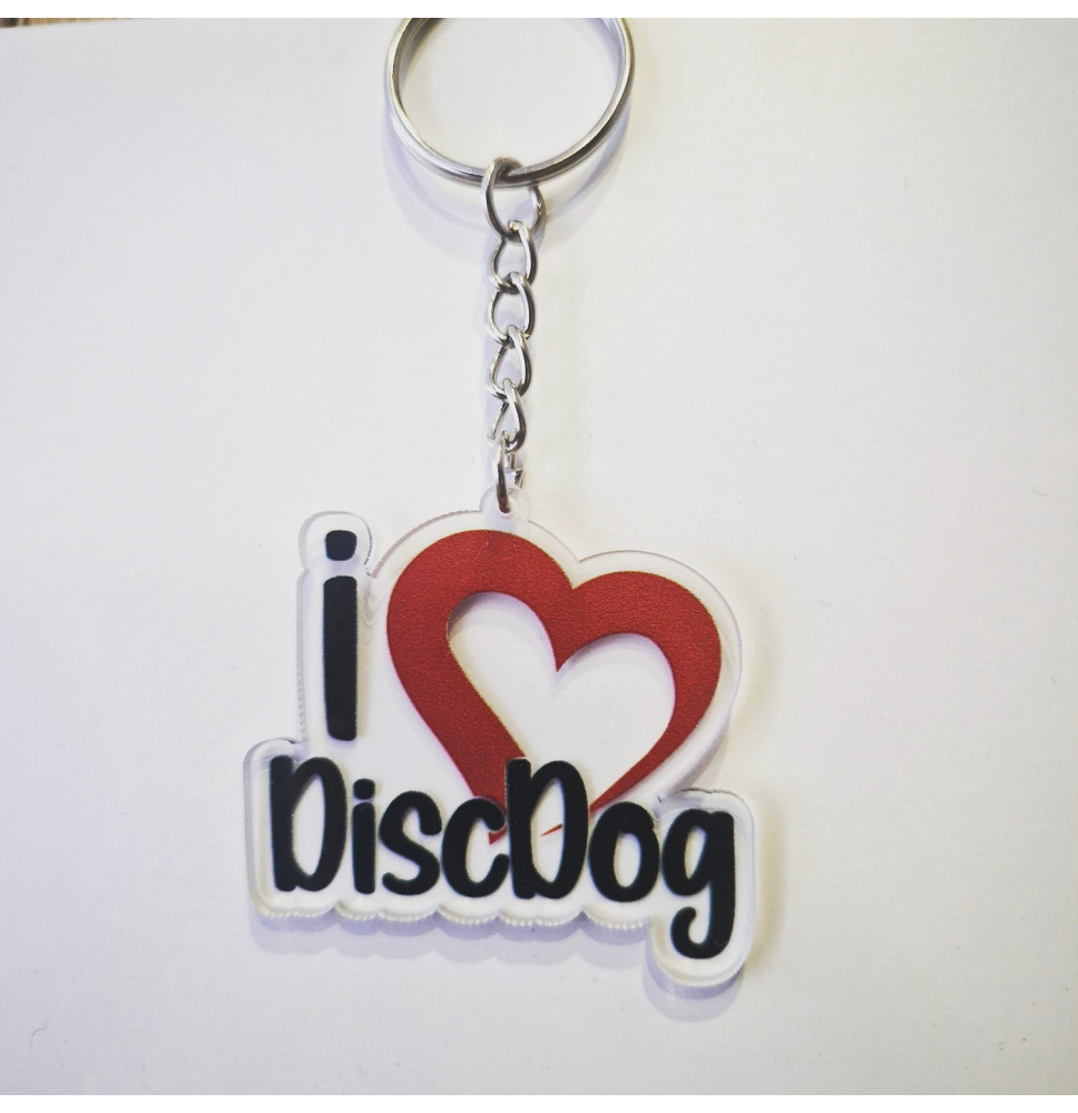 Obesek za Ključe - I Love DiscDog