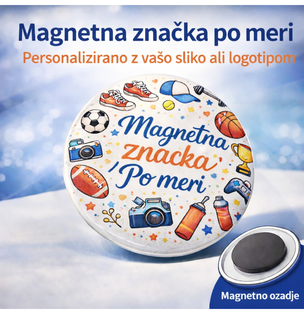 Magnet po meri, okrogel 5,8cm