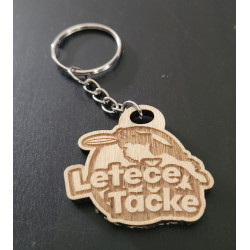 Obesek za ključe Leteče tačke iz vezanega 3-4mm lesa po meri. Pošljite nam vašo skico, sliko ali načrt in naredimo vam obesek za